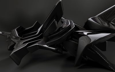 black, abstraction, carbon, design, form