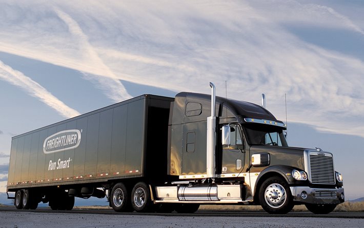 trucks, the truck, coronado, freightliner, usa, freight transport