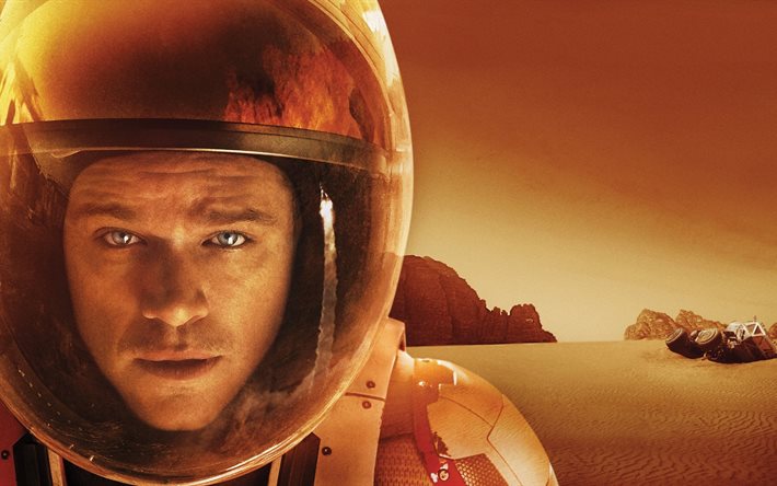 2015, 映画, 火星の, ファンタジー, 冒険, マットdamon