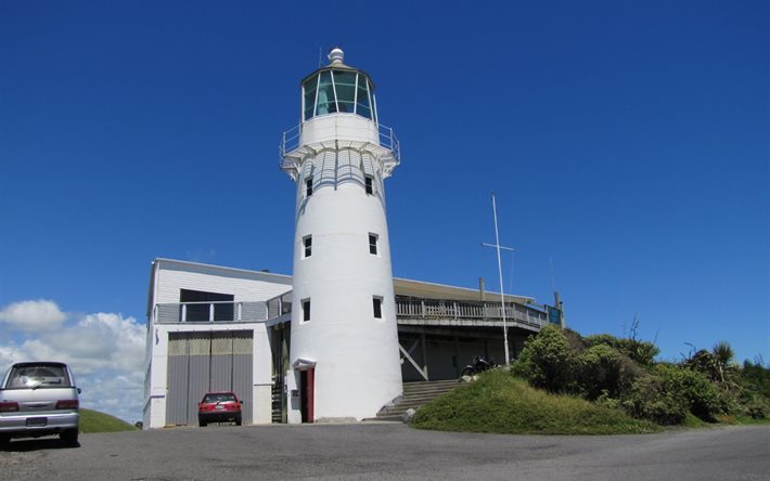 lighthouse, the building, cape egmont, machine