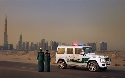 पुलिस, 700, b63s, जी क्लास, दुबई, मर्सिडीज-बेंज, ट्यूनिंग, दुबई पुलिस, brabus, atelier, gelik