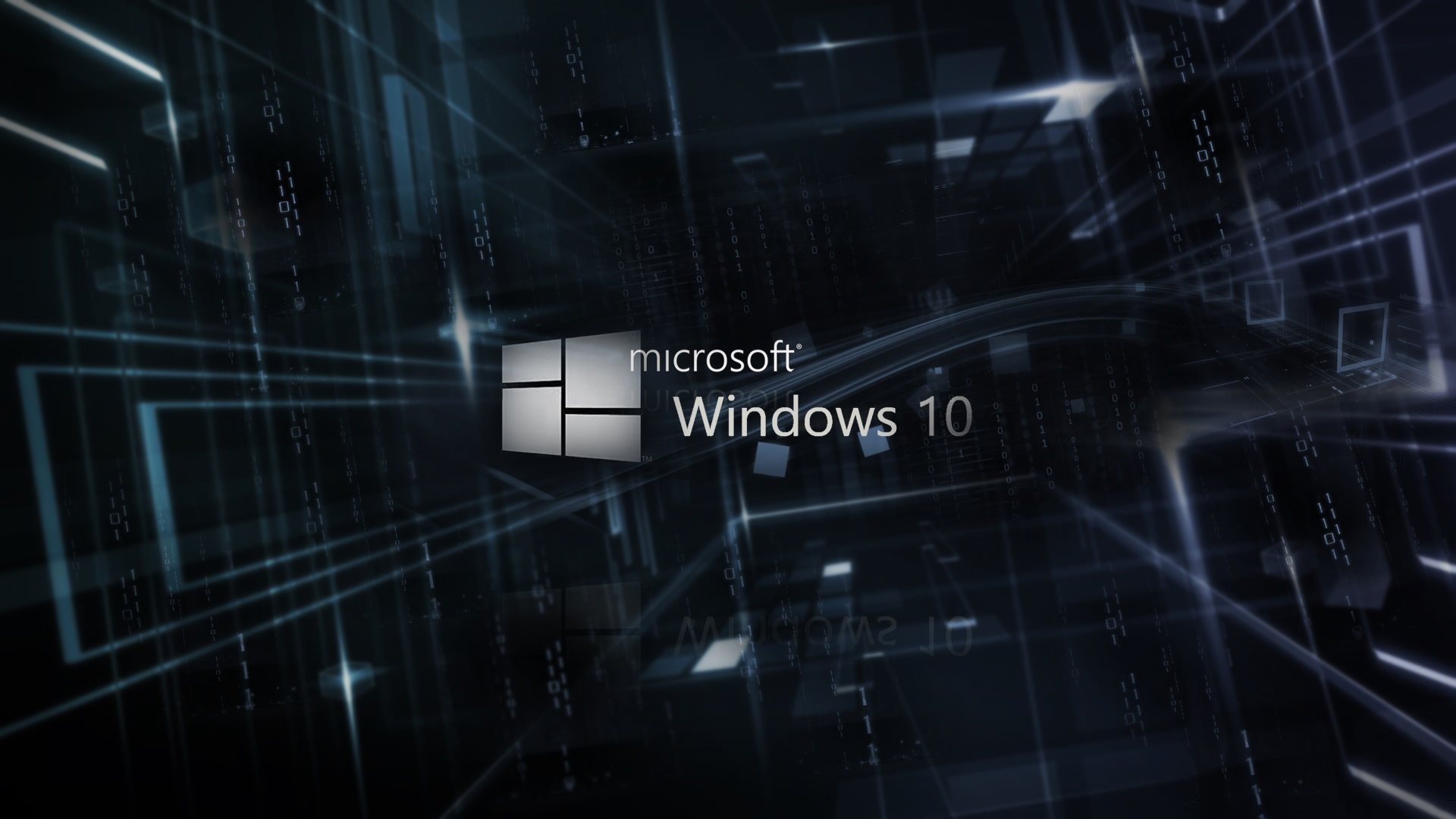 ダウンロード画像 Windows10 ロゴ バイナリコード 画面の解像度 19x1080 壁紙デスクトップ上
