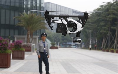 hi-tech, quadricoptère, de la technologie, drone, 2015, du drone, de la police