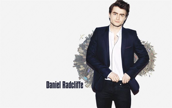 l'acteur daniel radcliffe, star de cinéma, costume, l'acteur anglais daniel radcliffe
