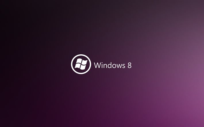 lila, windows 8, logotyp