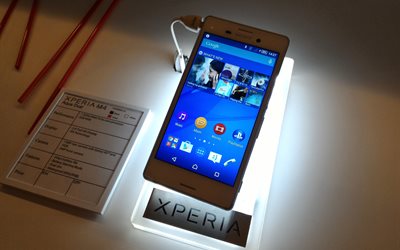 android système d'exploitation, la version 5, la malaisie, l'aqua double, une sucette, sony xperia, smartphone