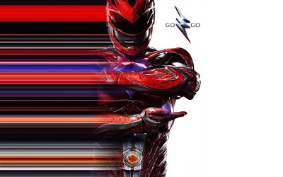 Red Ranger, characters, 2017, action, adventure, Power Rangers