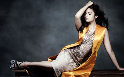 Alia Bhatt, aktris, esmer, şarkıcı, Bollywood, güzellik