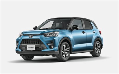 2020, Toyota Raize, 4k, front view, exterior, compact crossover, blue Toyota Raize, Subcmpact SUV, Japanese cars, Toyota