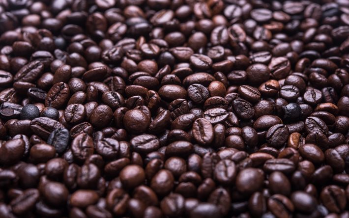 chicco di caffè, caffè nero, mare del caffè, fagioli, caffè