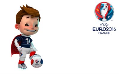 simbolo dell'Euro 2016, UEFA Euro 2016, Campionato Europeo di Calcio, di calcio, Francia 2016
