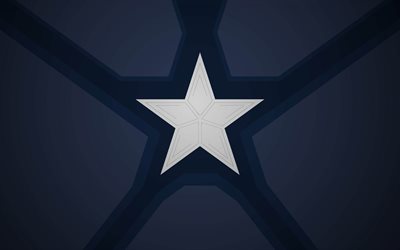 Captain America, le logo, l'emblème, les étoiles