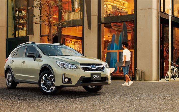 Subaru XV, 2016, sedan, Yeni araba, off-road araba, Subaru