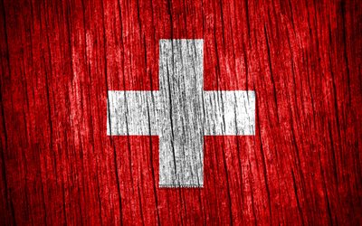 4k, schweiz flagga, schweiz dag, europa, trästrukturflaggor, schweizisk flagga, schweiziska nationella symboler, europeiska länder, schweiz