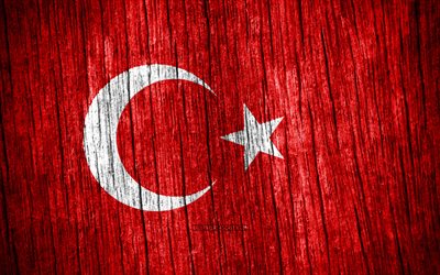 4K, Flag of Turkey, Day of Turkey, Europe, wooden texture flags, Turkish flag, Turkish national symbols, European countries, Turkey flag, Turkey