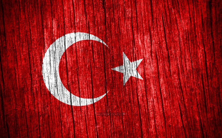 4k, turkiets flagga, turkiets dag, europa, trästrukturflaggor, turkisk flagga, turkiska nationella symboler, europeiska länder, turkiet