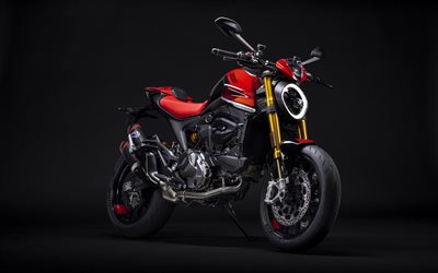 2023, Ducati Monster SP, front view, exterior, red black Ducati Monster, italian motorcycles, Ducati