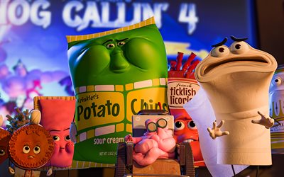Sausage Party, chips, cookie, jamm, 2016, adventure