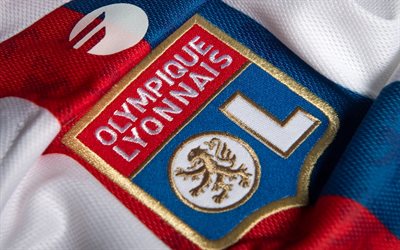 olympique lyonnais -logo, t-paita, ligue 1, ranskan jalkapalloseura, olympique lyonnais, ranska, jalkapallo, olympique lyonnais -tunnus, lyonin logo