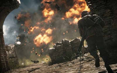 battlefield 1, 4k, gameplay, soldat, shooter