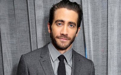 jake gyllenhaal, el traje, el actor, barba, la personalidad, la corbata