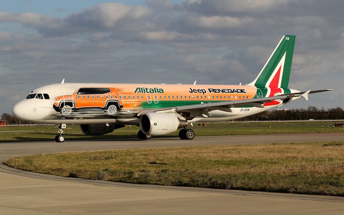 승용, 비행기, alitalia, 216, a320, airbus, 비행장