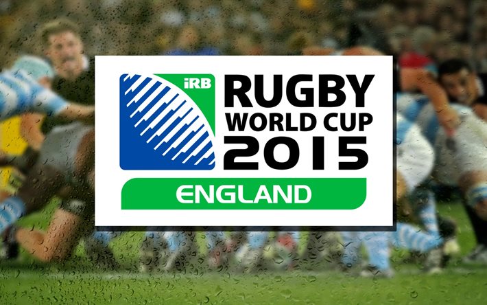 logotyp, 2015, england, rugby, världscupen