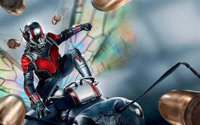poster di ant-man, film, 2015, azione, fantasy, ant-man, paul rudd