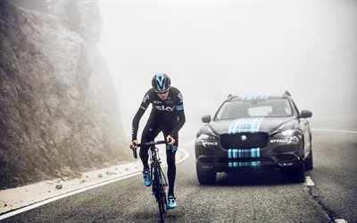 sports, prototype, f-pace, le jaguar, l'équipe de ciel, 2015, voiture, vélo