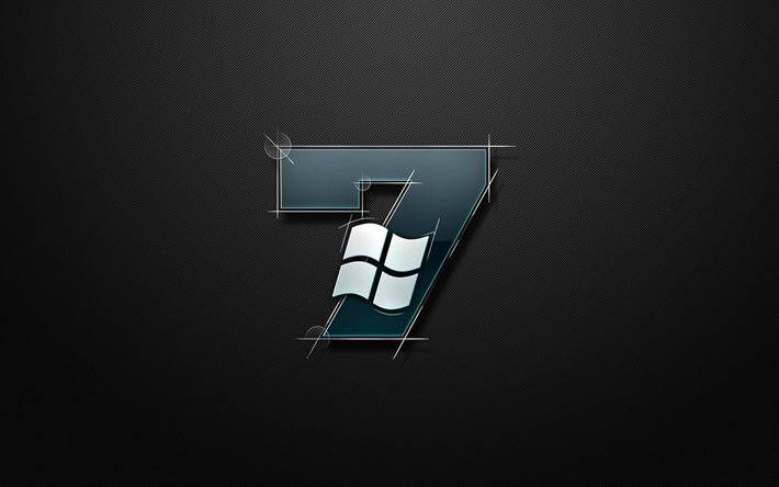 fond, technologia, windows 7, design, logo