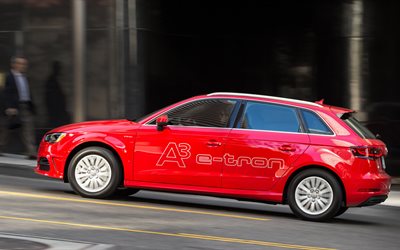 punainen, e-tron, sportback, audi, ladattava hybridi, 2016, hybridi