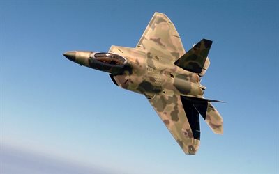 aircraft, f22, raptor, camouflage, army, multi-purpose fighter, lockheed martin