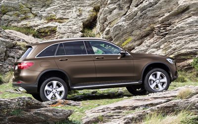 photo, 4matic, 250d, side view, glc, mercedes-benz, 2016, rock, offroad line