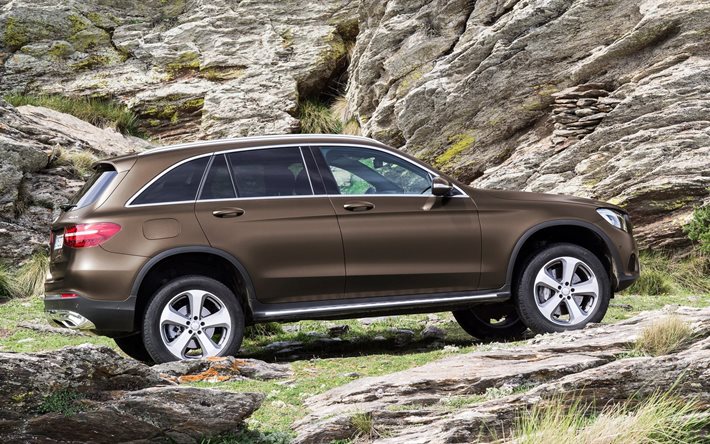 photo, 4matic, 250d, side view, glc, mercedes-benz, 2016, rock, offroad line