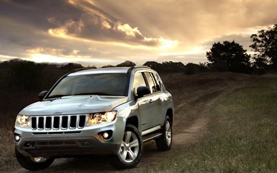 jeep compass, 2014, suv, nature, front angle