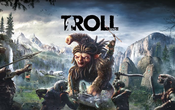 trolls and i, 4k, 2017 spel, affisch