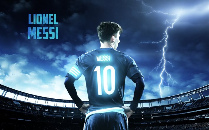 Lionel Messi, stelle del calcio, creativo, 2016, Leo Messi