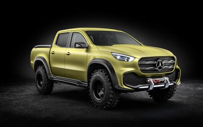 Mercedes-Benz X-Clase, 5K de 2017, autos, camionetas, SUVs, amarillo mercedes