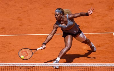 Serena Williams, de la ATP, el tenis, el partido, en cancha de arcilla, hermanas Williams