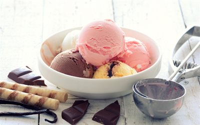 アイスクリーム, 風船, お菓子, プレート