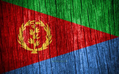 4k, 에리트레아의 국기, 에리트레아의 날, 아프리카, 나무 질감 깃발, 에리트레아 국기, 에리트레아 국가 상징, 아프리카 국가, 에리트레아