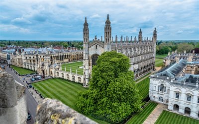 kings college, cambridge, kappeli, kaunis vanha rakennus, cambridgen yliopisto, englanti, iso-britannia
