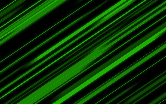 tapeten grüner linienhintergrund, 4k, grüner materialdesignhintergrund, linienhintergrund, grüne linienabstraktion, linienmuster