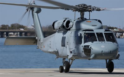 sikorsky sh-60 seahawk, helicóptero de transporte navio, helicóptero de transporte militar, sh-60f seahawk, marinha espanhola, helicóptero espanhol, forças armadas espanholas