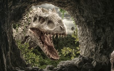 dinosaure, reptiles, la grotte, fureur, animaux disparus, fureur dinosaure, animaux dangereux