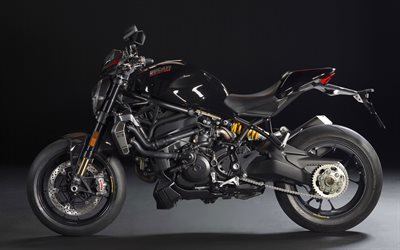 4k, Ducati Monster 1200R, motos deportivas, 2017 motos, Ducati