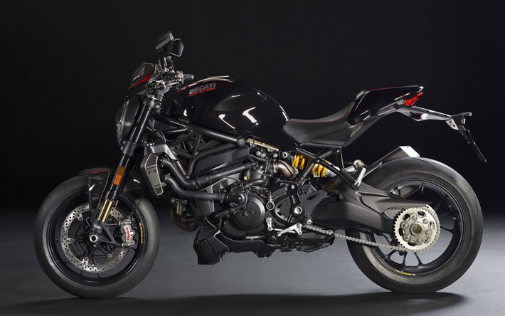 4k, Ducati Monster 1200R, moto sportive, 2017 moto, Ducati