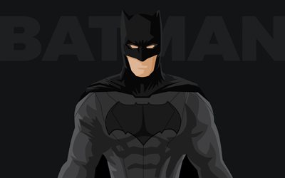 Batman, süper kahraman, minimal, sanat