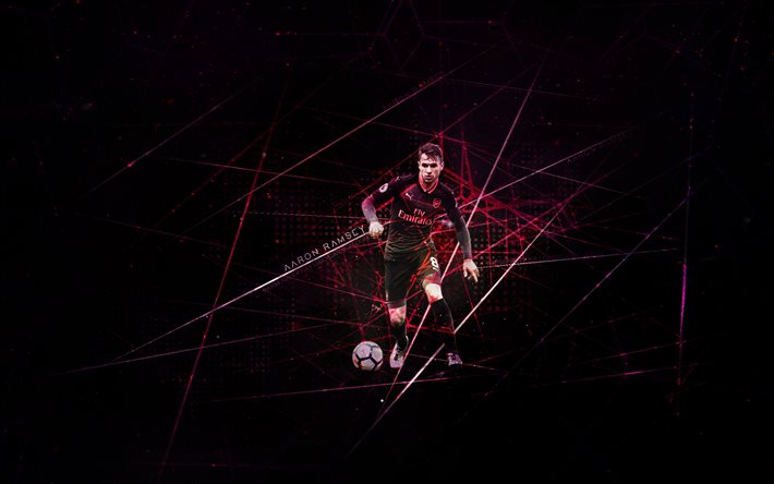 Aaron Ramsey, footballers, art, Arsenal, The Gunners, Premier League