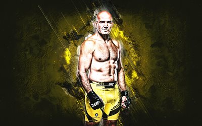 Glover Teixeira, MMA, Brazilian mixed martial artist, UFC, yellow stone background, Glover Lucas Teixeira, Ultimate Fighting Championship, USA